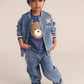 Huxbaby Dreamy Denim Bomber Jacket