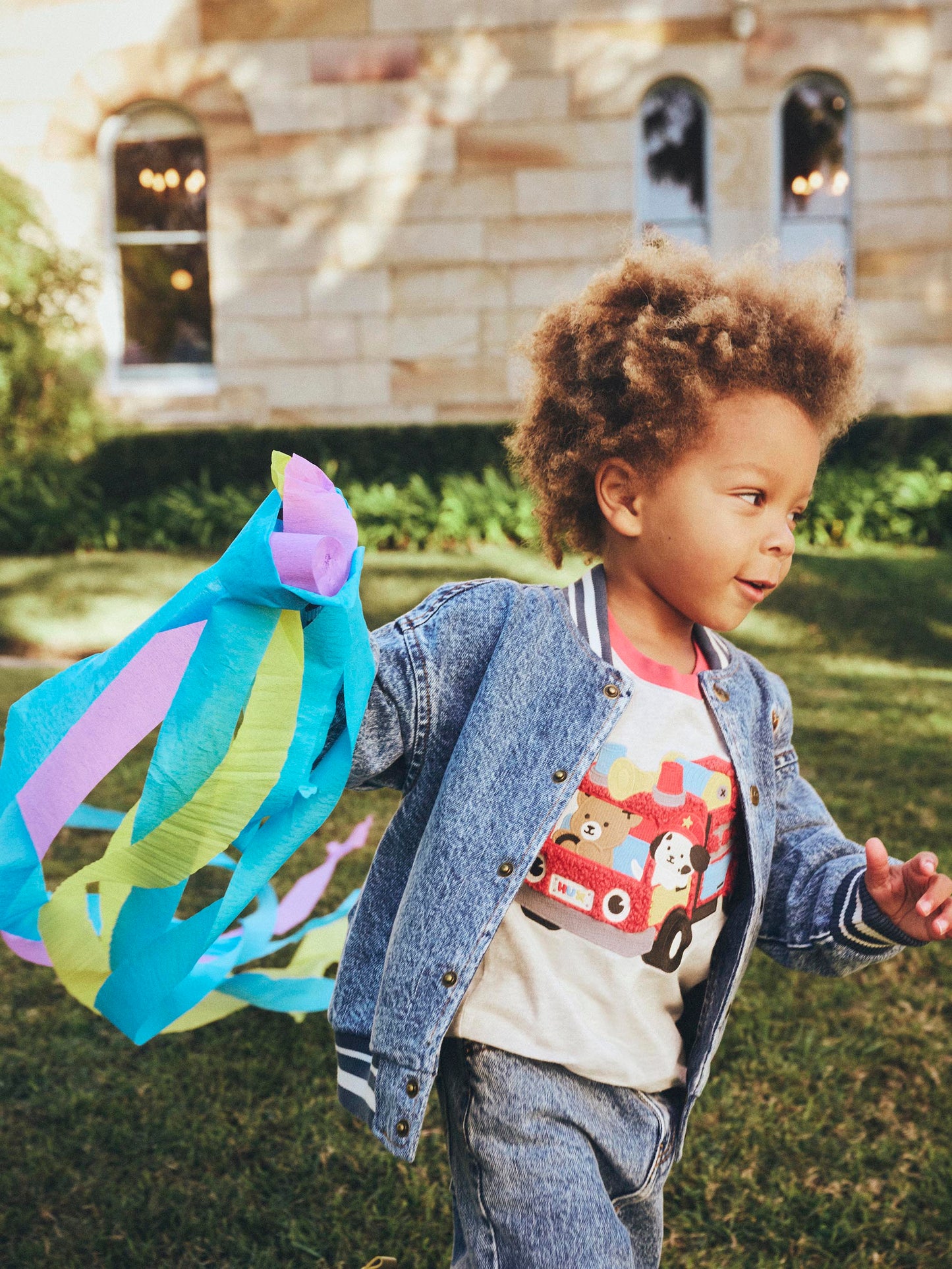 Huxbaby Dreamy Denim Bomber Jacket