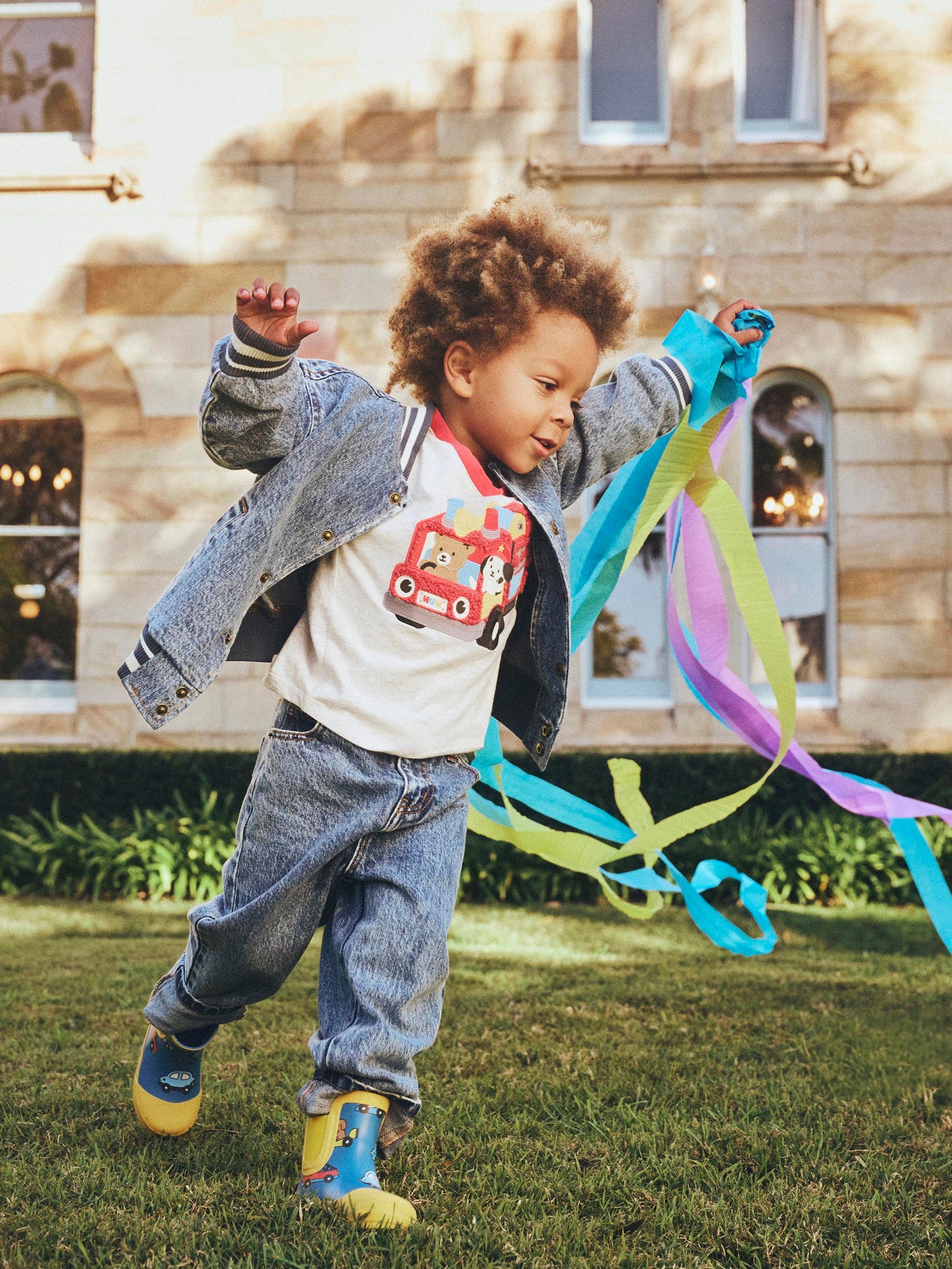 Huxbaby Dreamy Denim Bomber Jacket