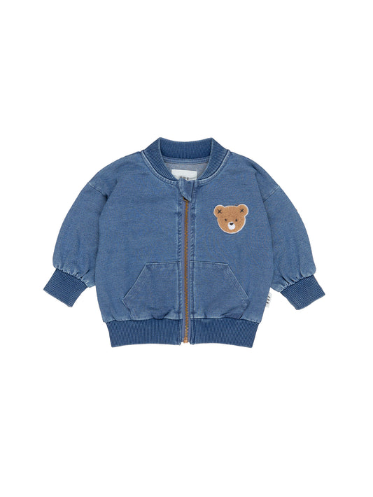 Huxbaby HuxBear Knit Denim Bomber Jacket