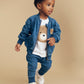 Huxbaby HuxBear Knit Denim Bomber Jacket