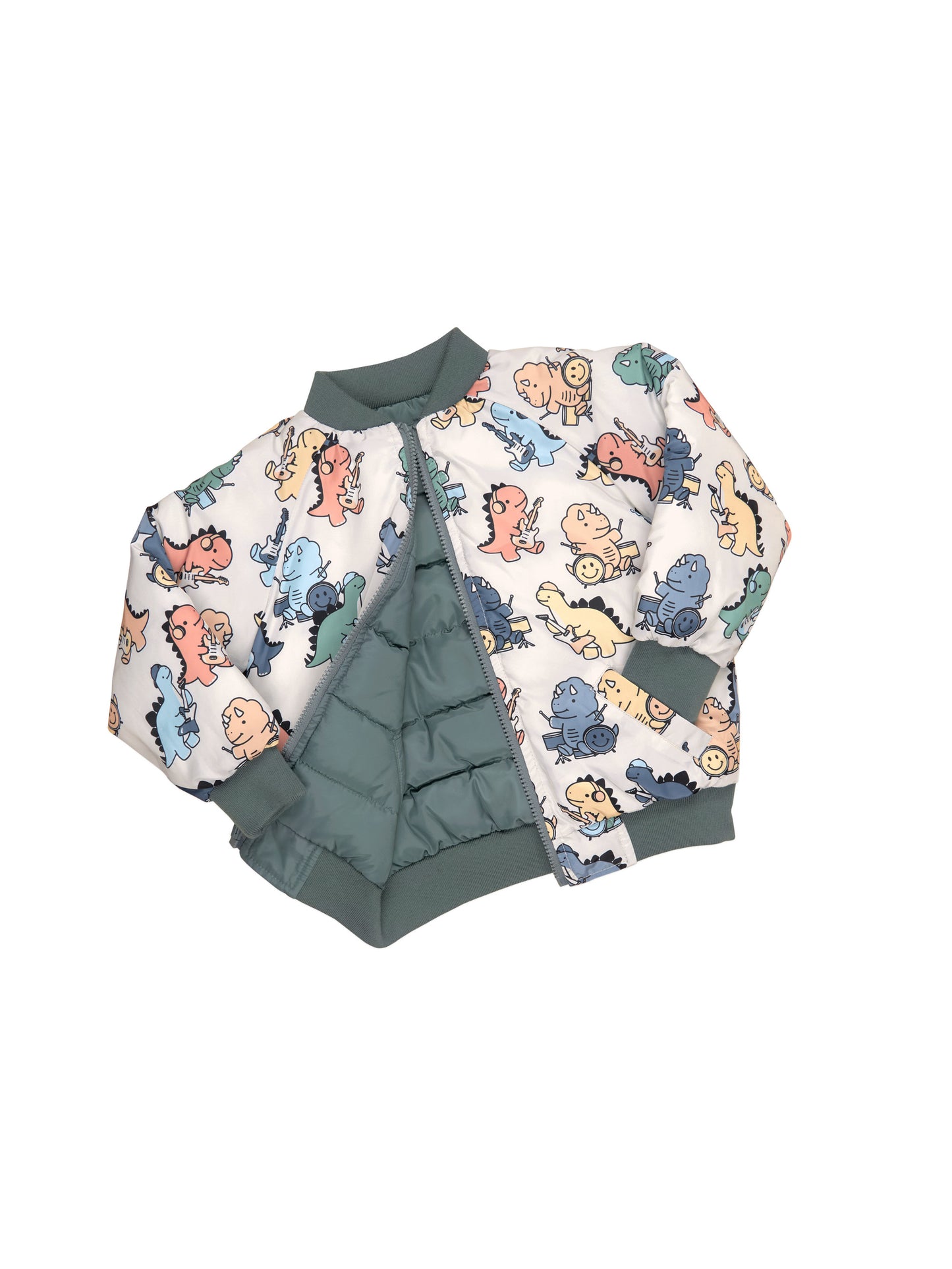 Huxbaby Dino Band Reversible Bomber