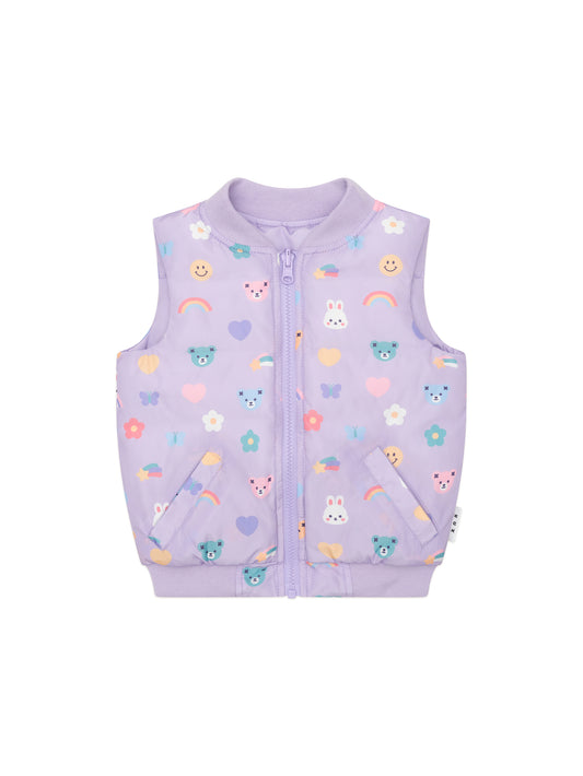 Huxbaby Hux Emoji Reversible Puffer Vest