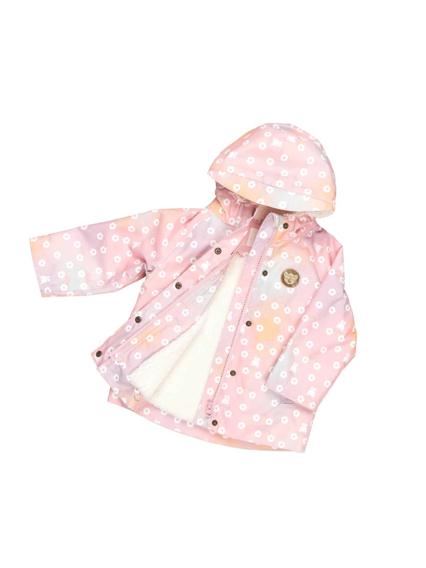 Huxbaby Rainbow Bunny Raincoat