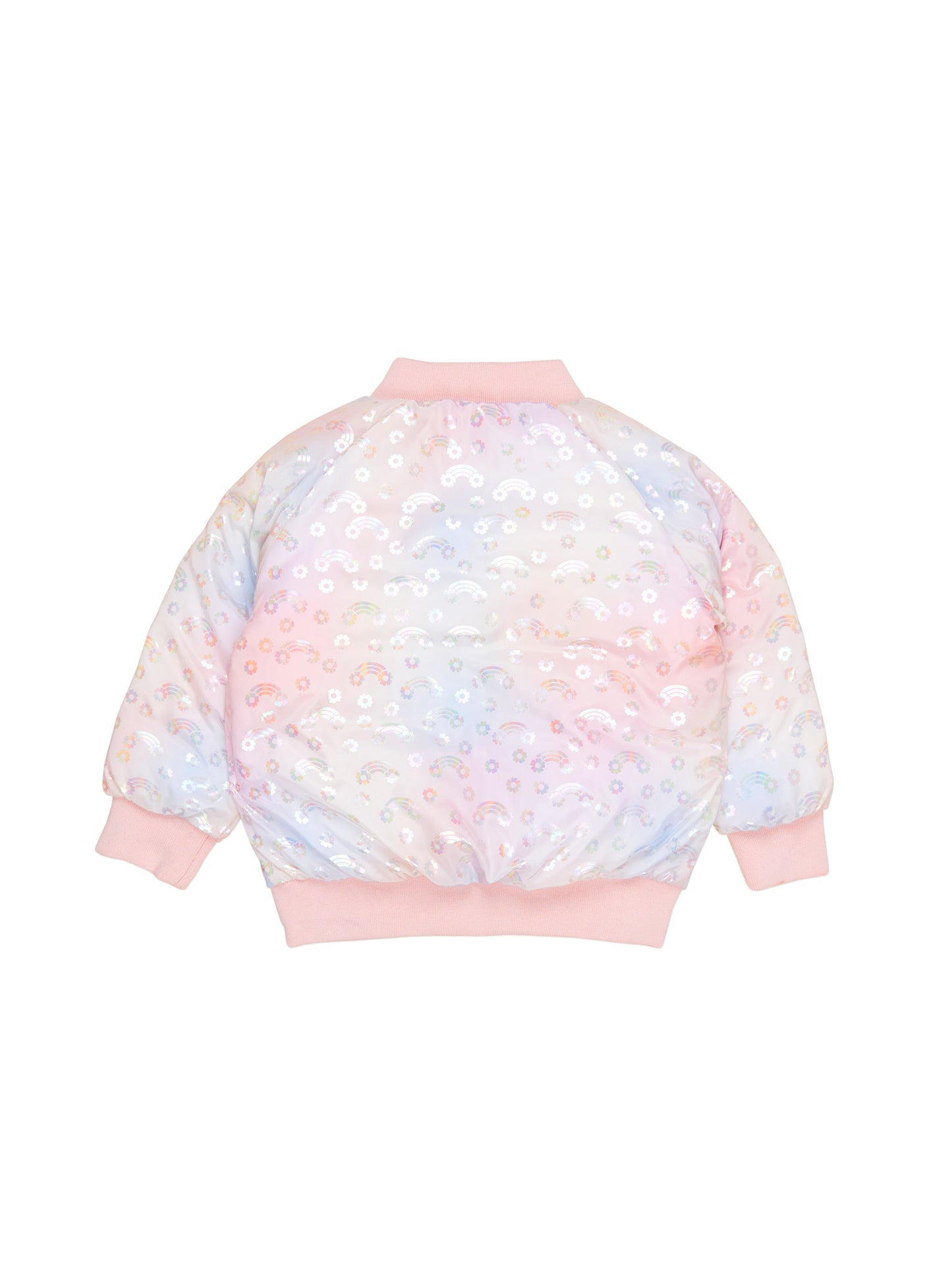 Huxbaby Rainbow Reversible Bomber Rosebud