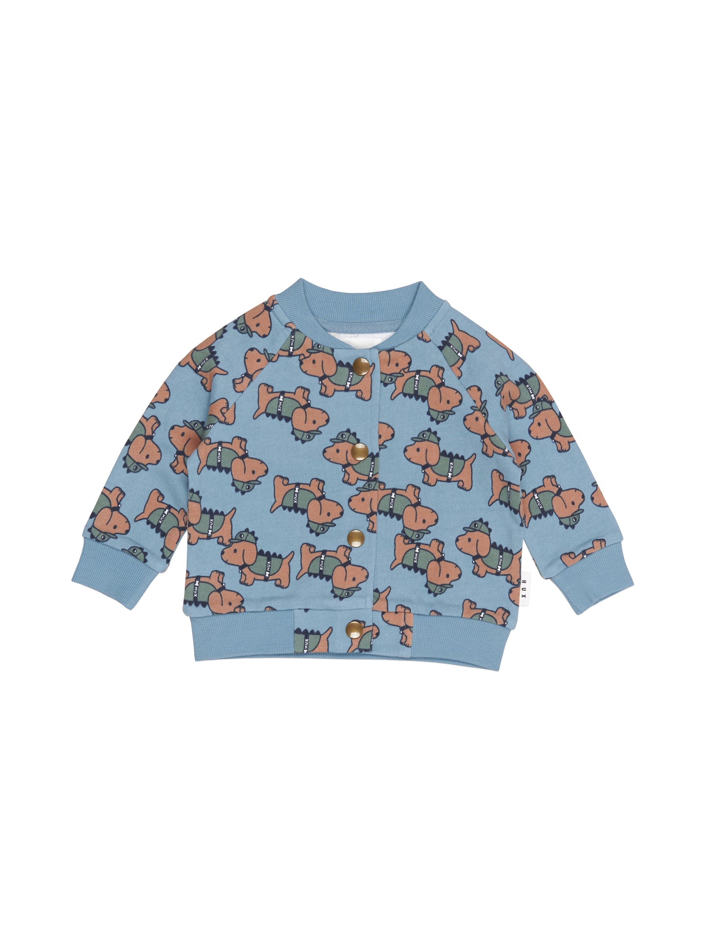 Huxbaby Dino Dog Bomber Mountain Blue