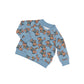 Huxbaby Dino Dog Bomber Mountain Blue