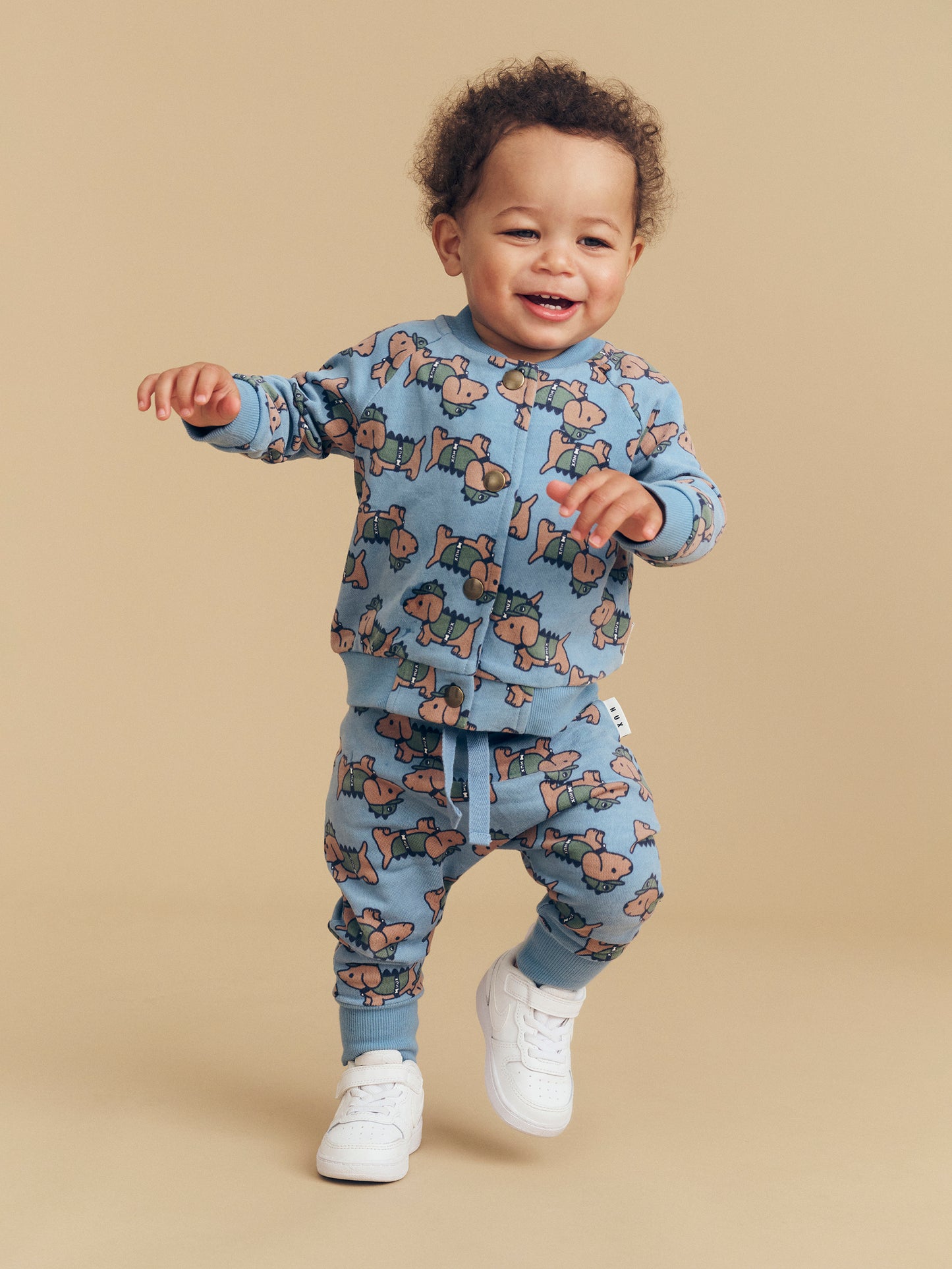 Huxbaby Dino Dog Bomber Mountain Blue