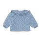 Huxbaby Vintage Bow Collar Denim Jacket