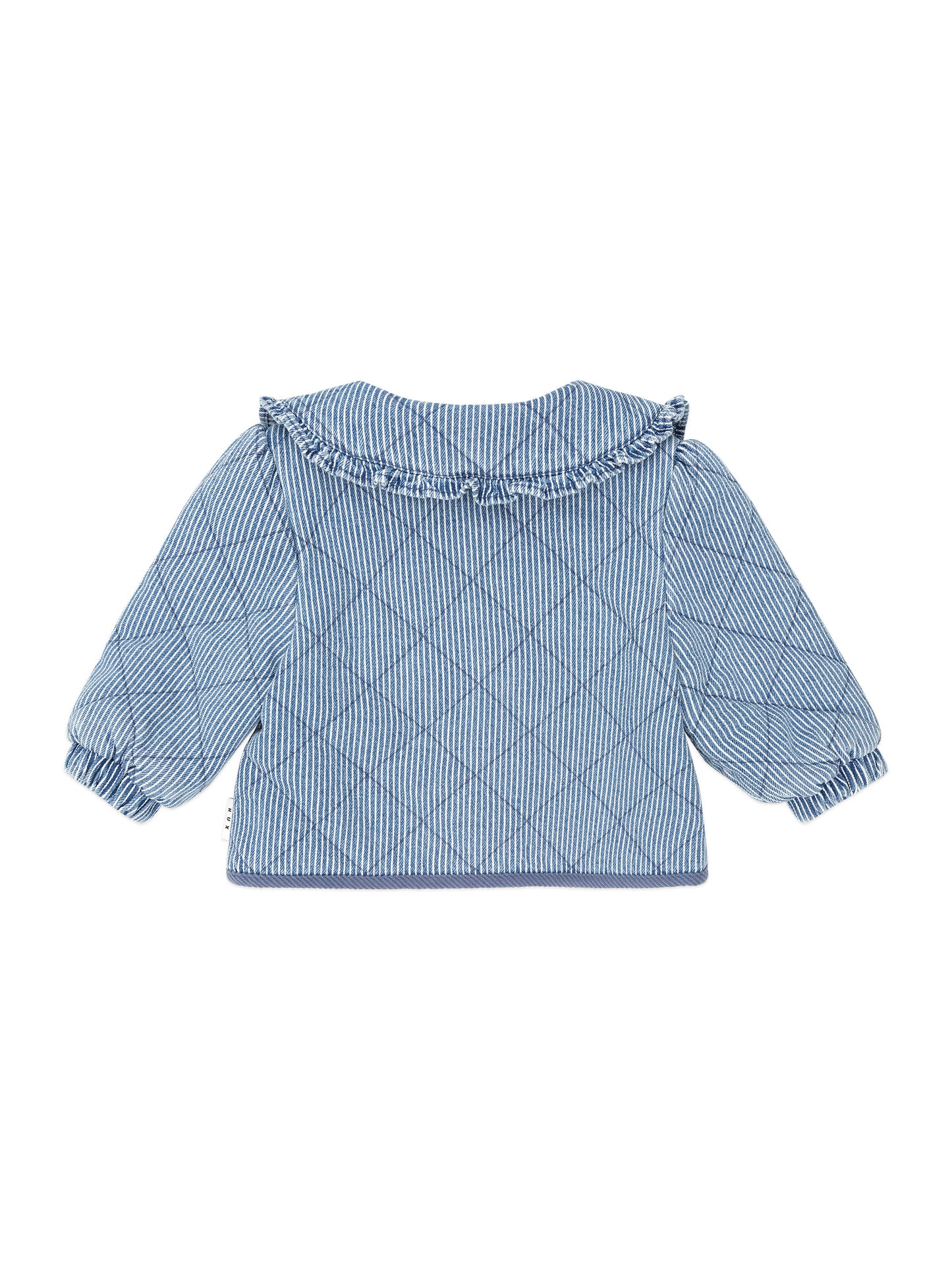 Huxbaby Vintage Bow Collar Denim Jacket