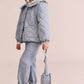 Huxbaby Vintage Bow Collar Denim Jacket