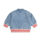 Huxbaby Dreamy Denim Strawberry Bomber