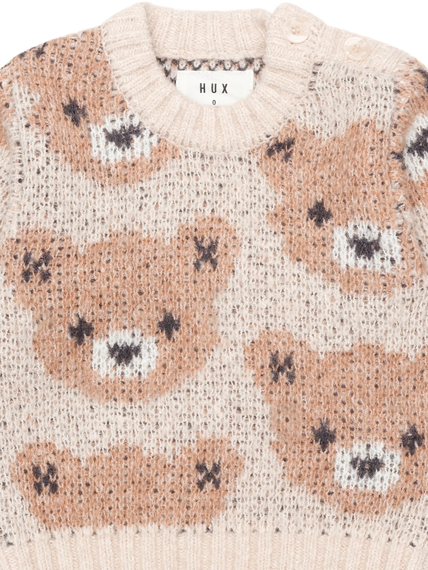 Huxbaby Ecru Huxbear Knit Jumper