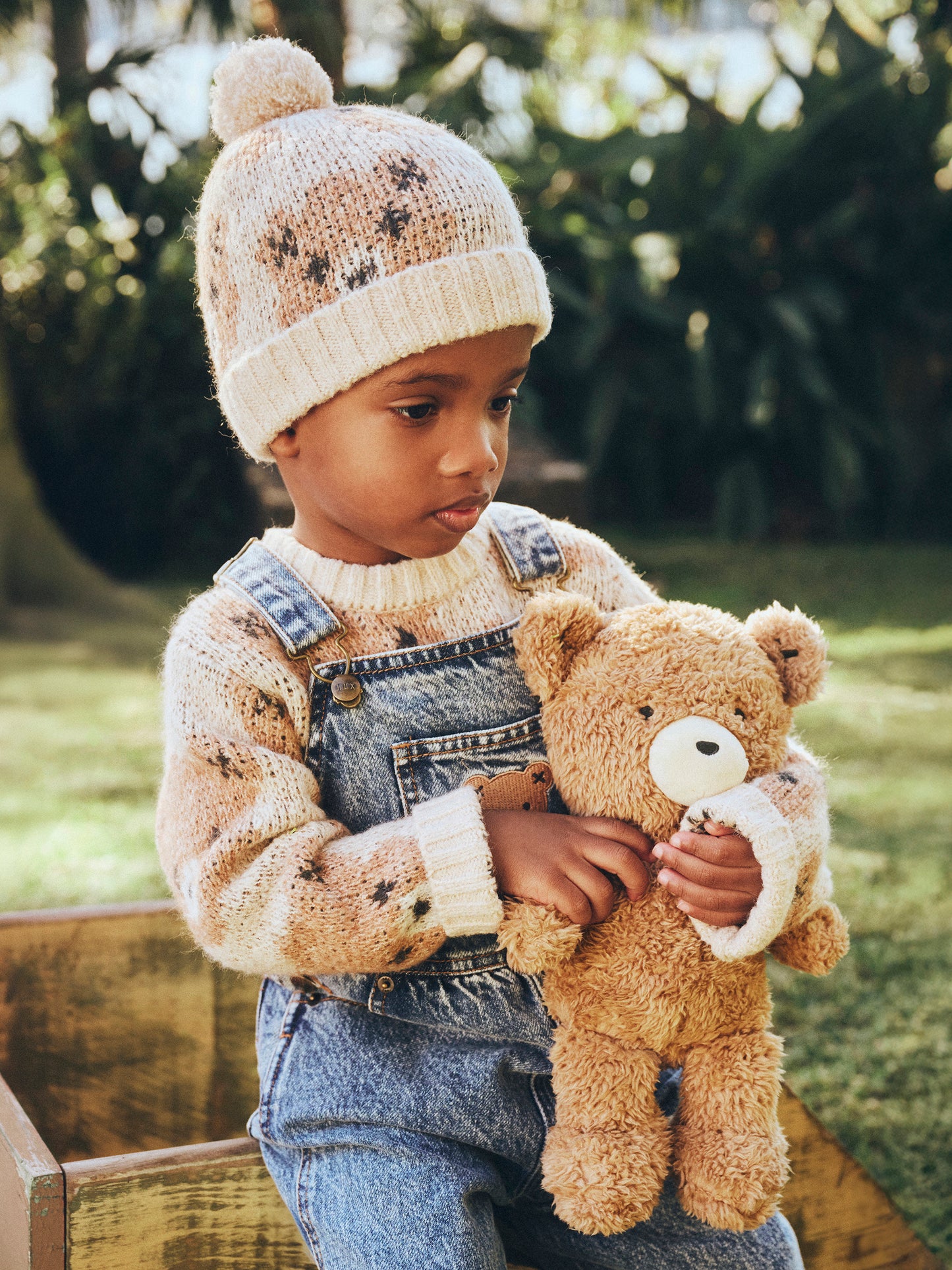 Huxbaby Ecru Huxbear Knit Jumper