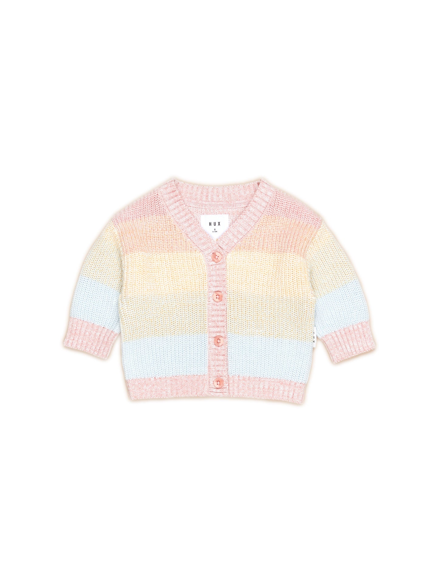 Huxbaby Soft Rainbow Boxy Cardi