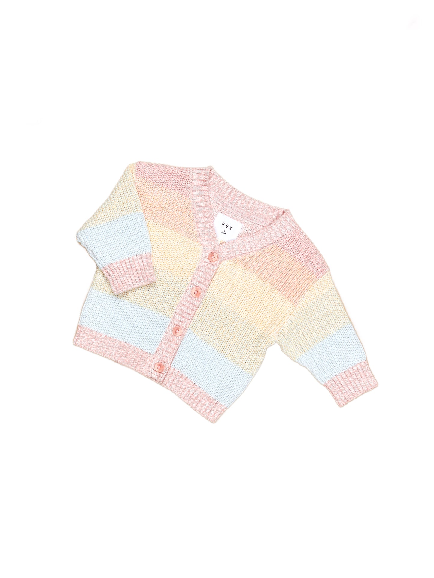 Huxbaby Soft Rainbow Boxy Cardi