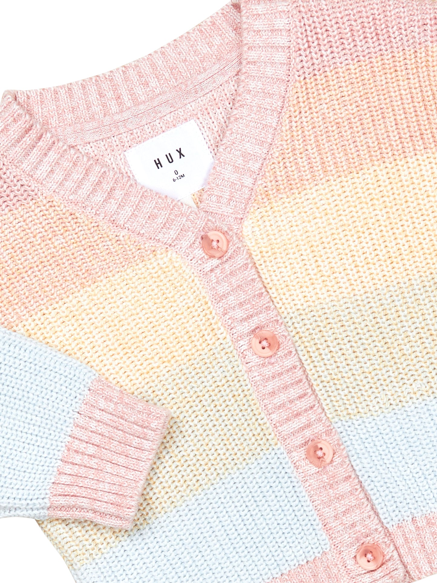 Huxbaby Soft Rainbow Boxy Cardi