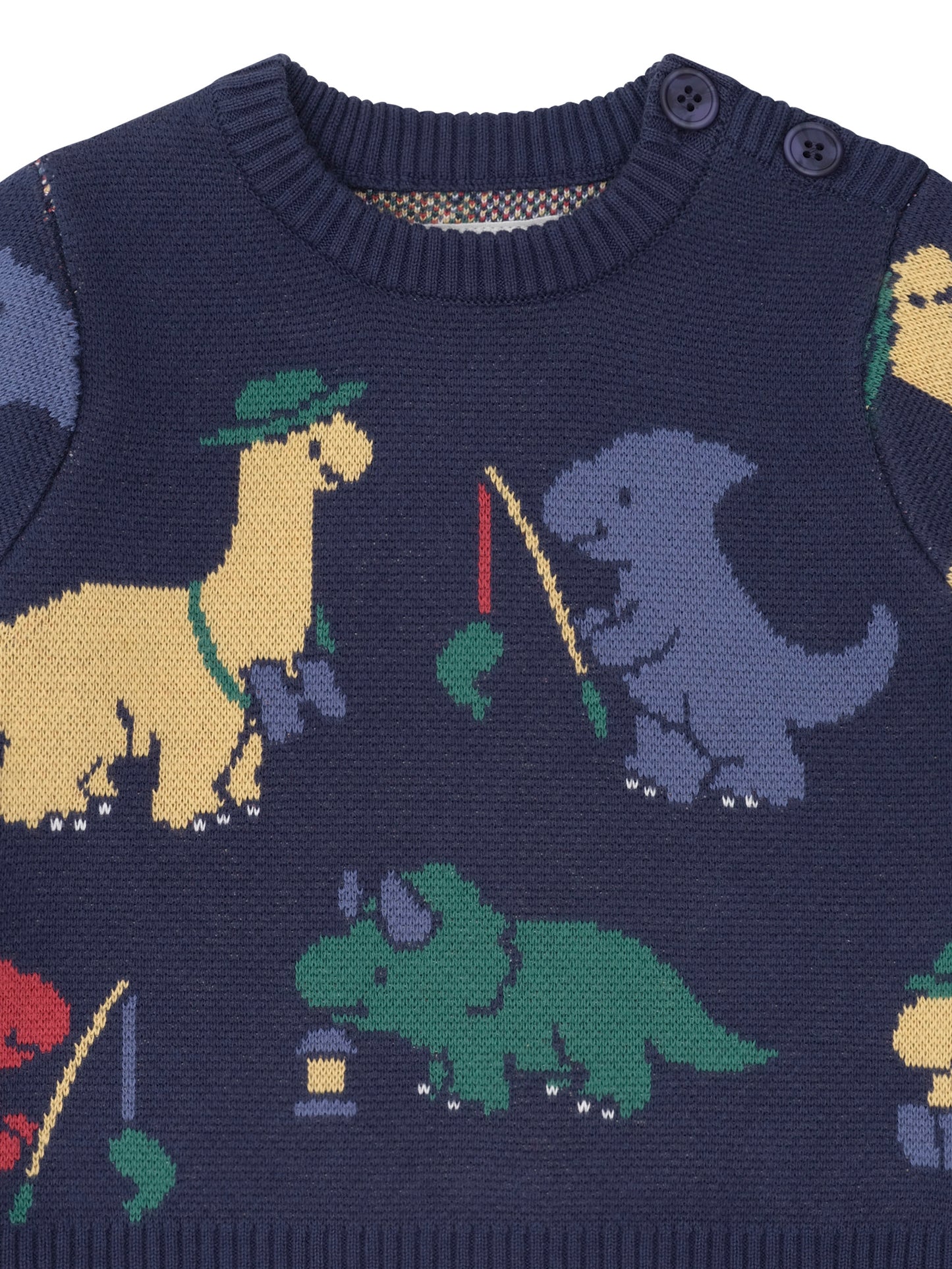 Huxbaby Camping Dino Knit Pullover