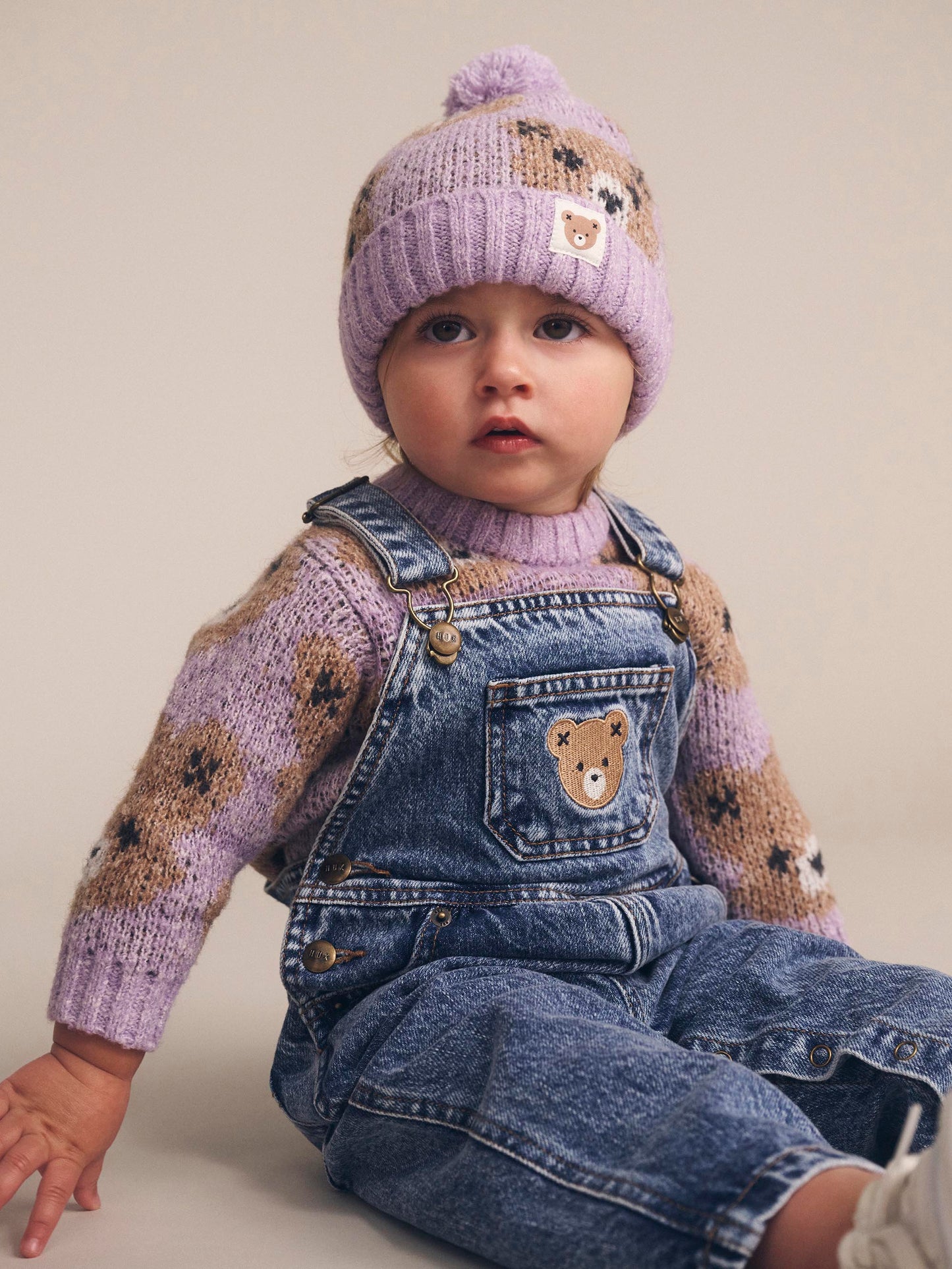 Huxbaby Orchid Huxbear Knit Jumper