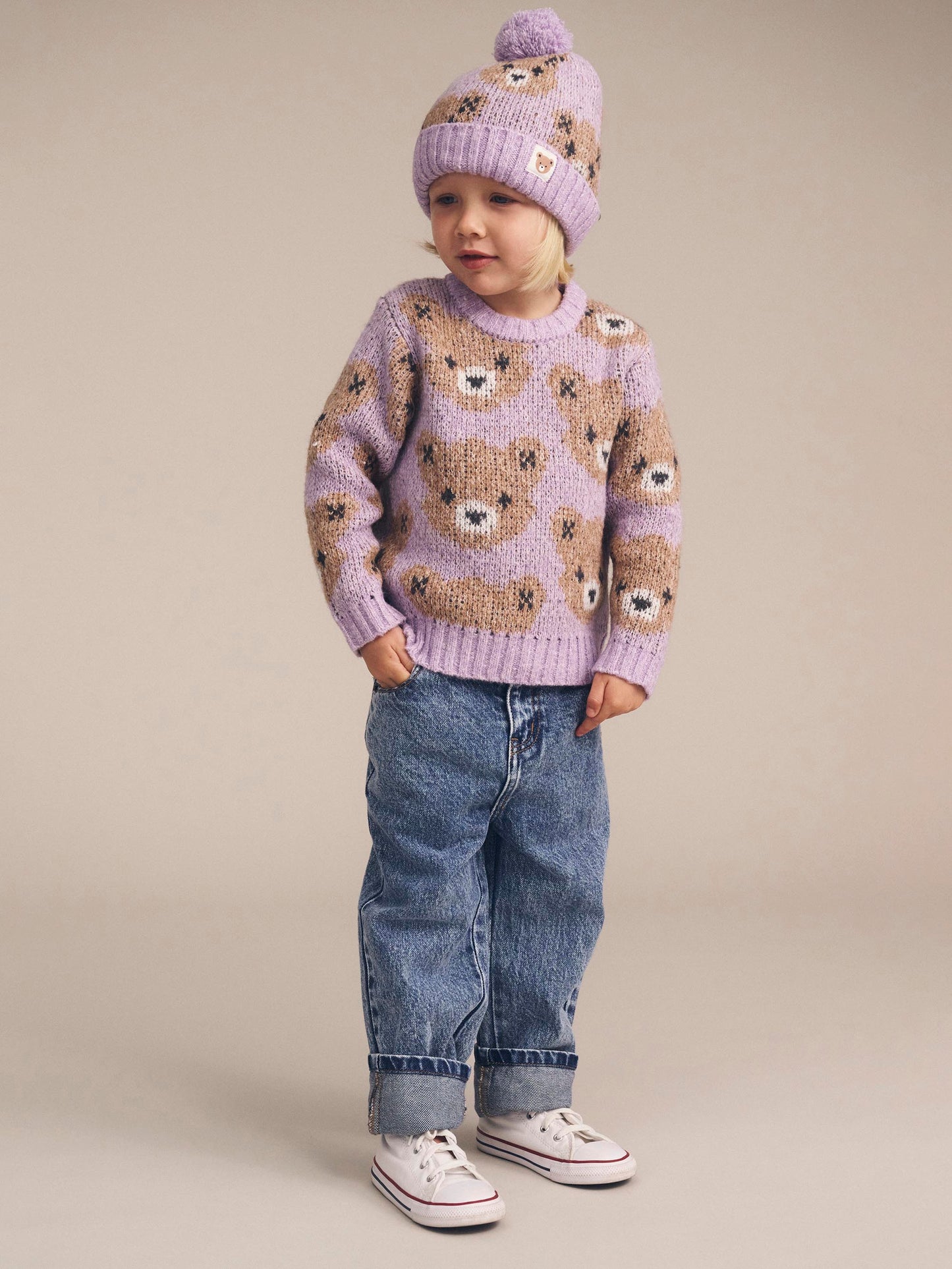 Huxbaby Orchid Huxbear Knit Jumper