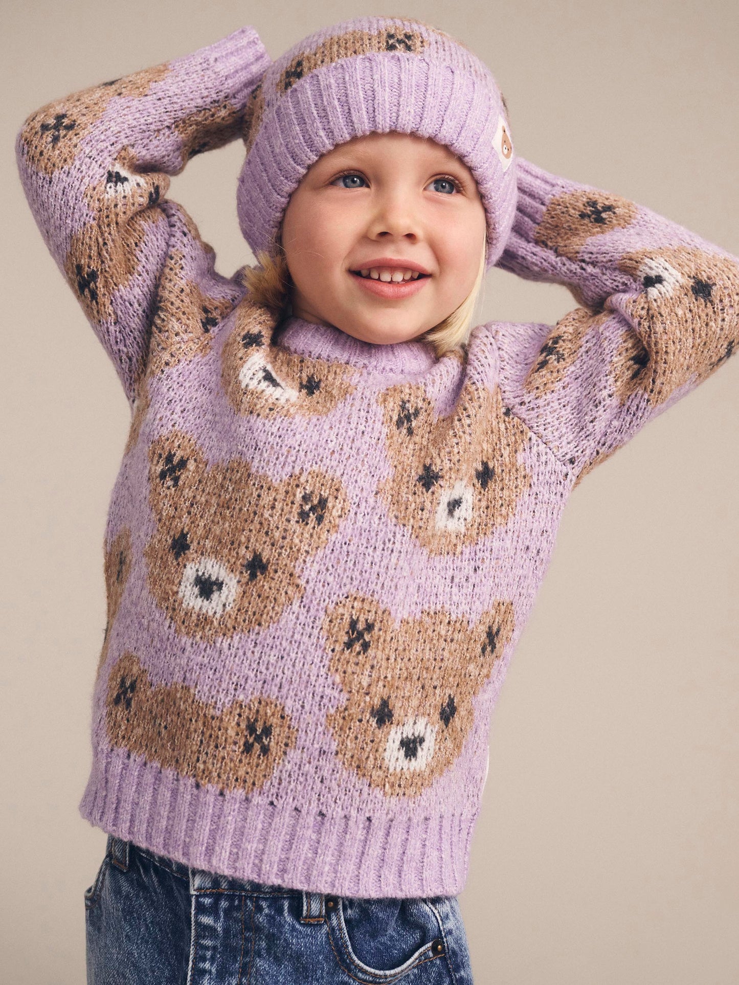 Huxbaby Orchid Huxbear Knit Jumper