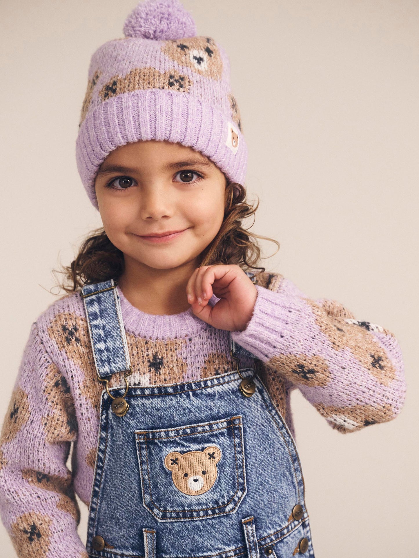 Huxbaby Orchid Huxbear Knit Jumper