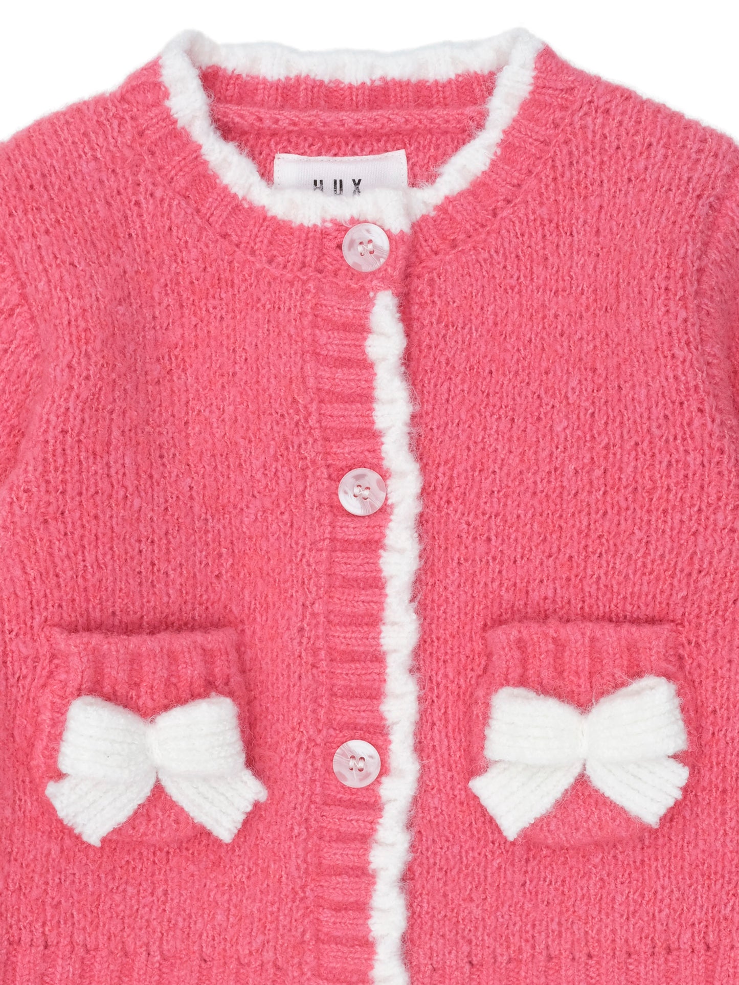 Huxbaby Crochet Bow Cardi