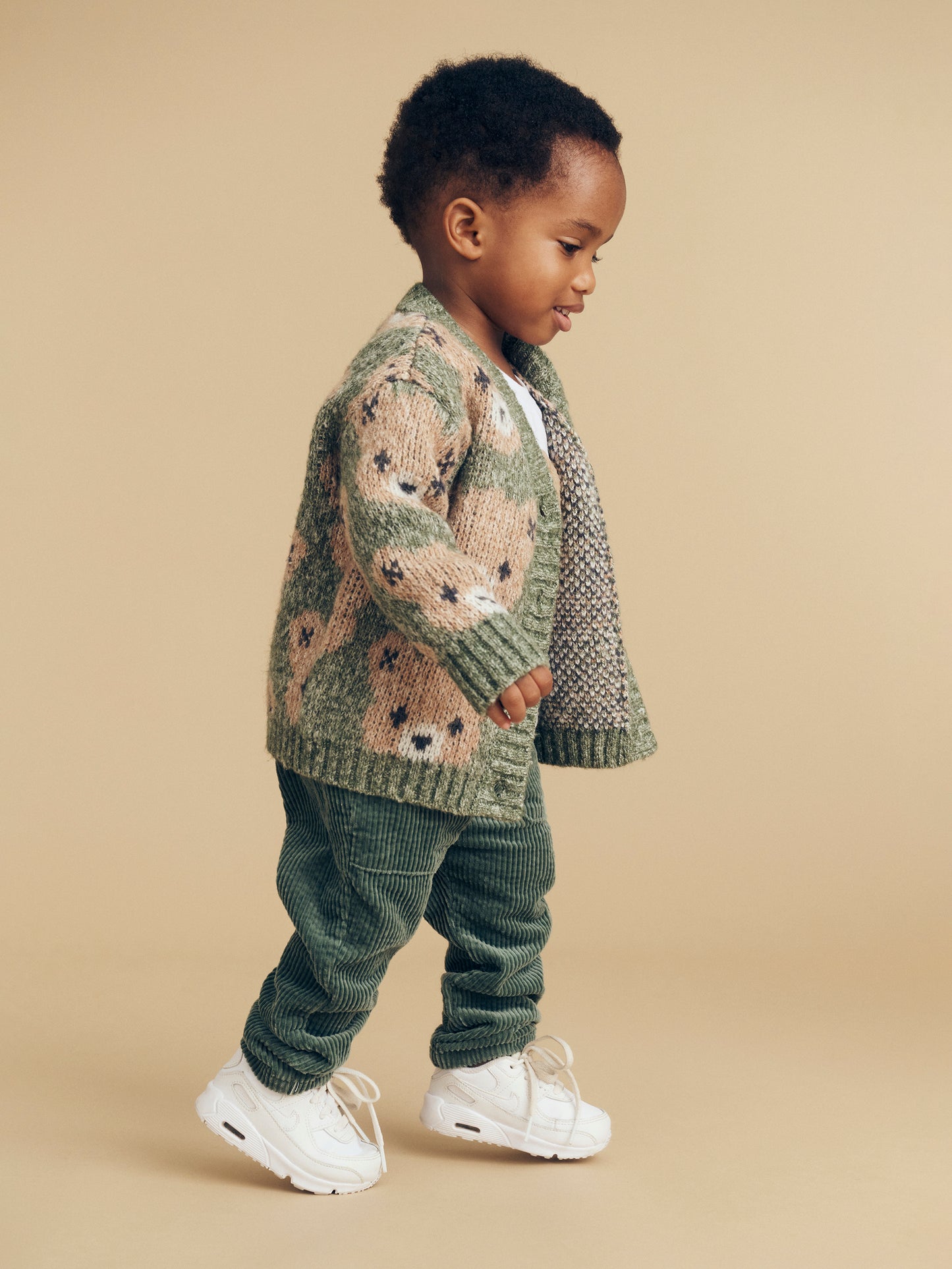 Huxbaby Huxbear Boxy Cardi Light Spruce