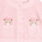 Huxbaby Fisherman Cardigan Baby Pink