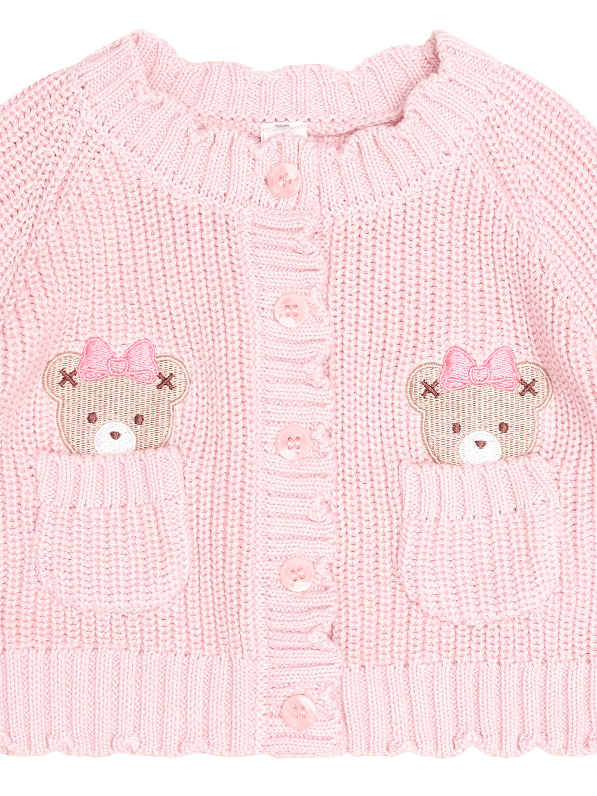 Huxbaby Fisherman Cardigan Baby Pink