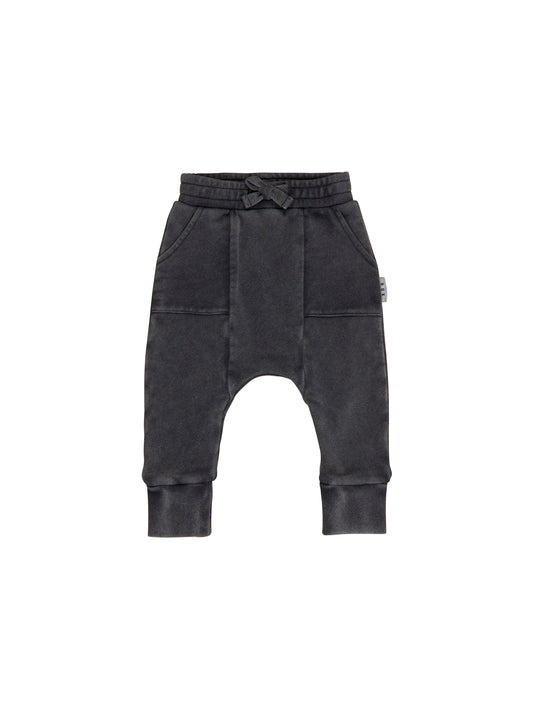 Huxbaby Vintage Black Drop Crotch Pant