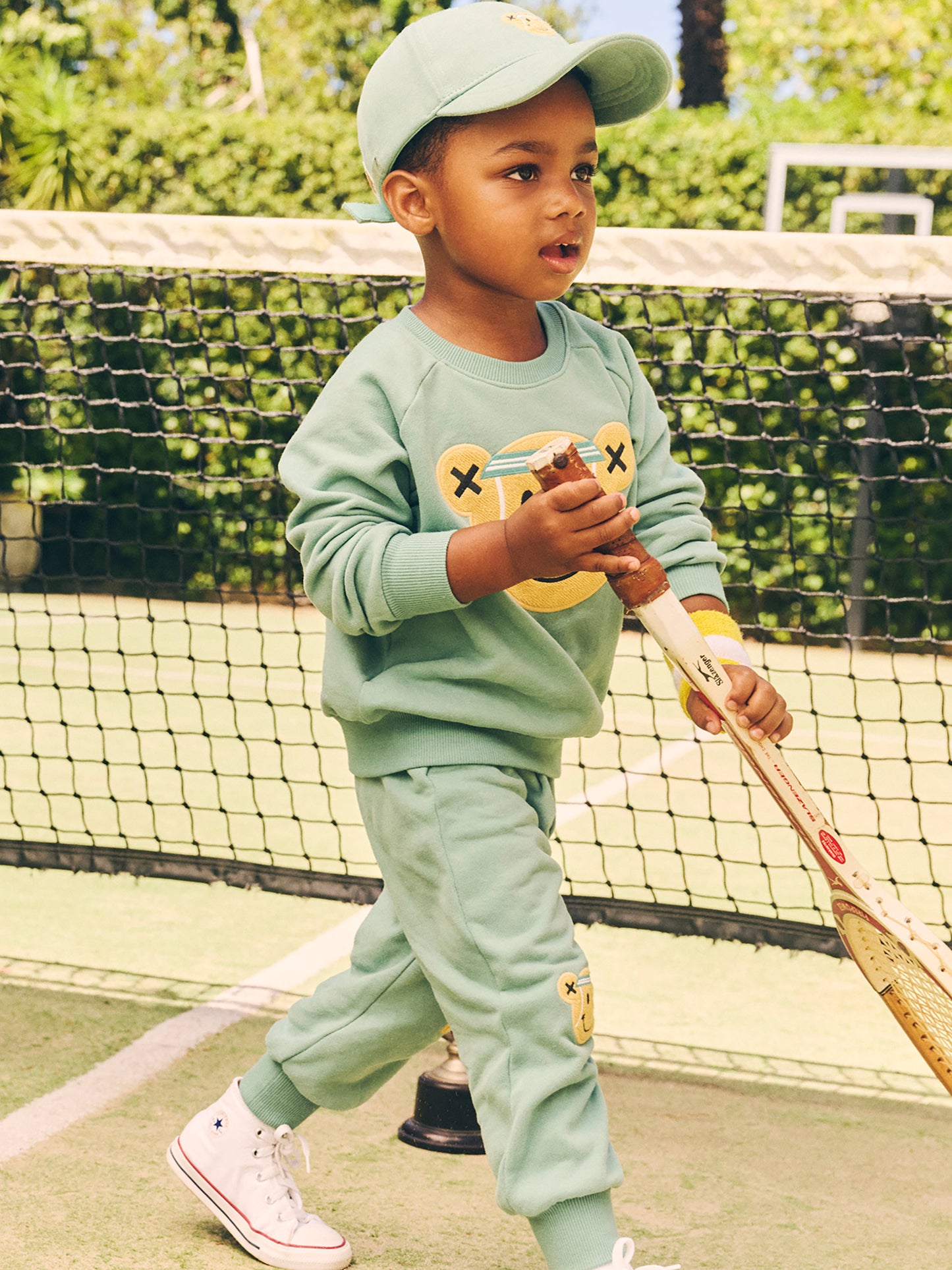 Huxbaby Tennis Bear Track Pant Turf