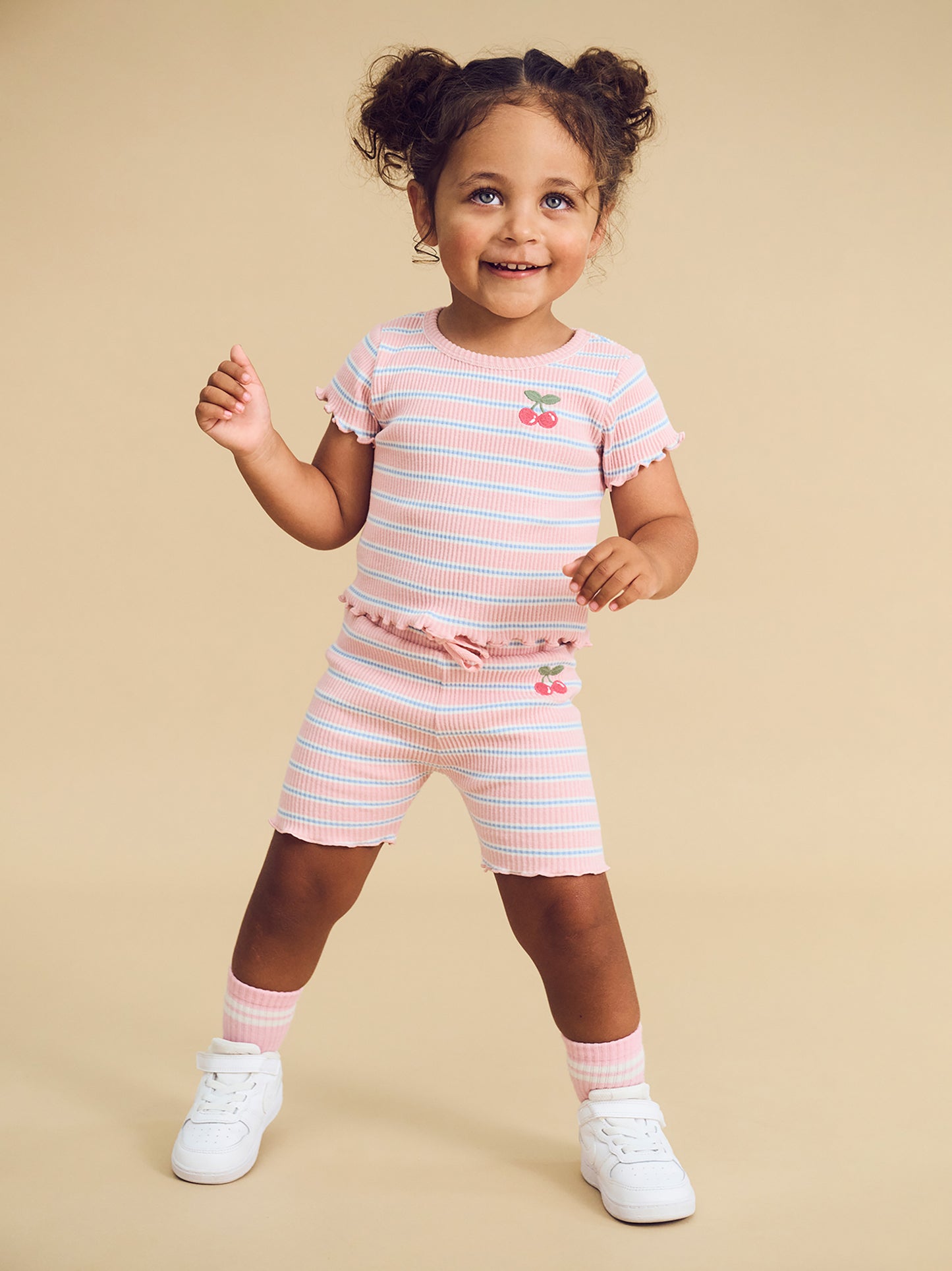 huxbaby candy stripe Rib short