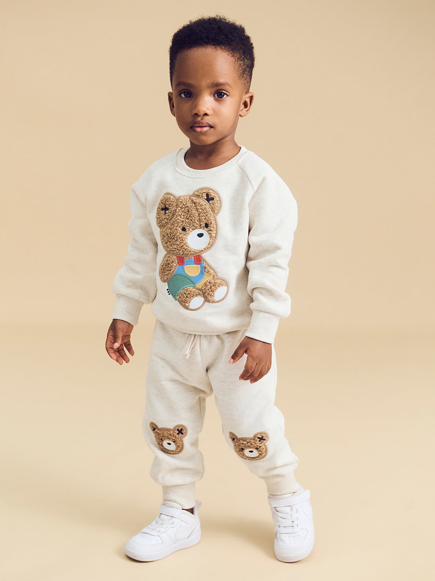 Huxbaby Furry Hux Track Pant Oat Marle