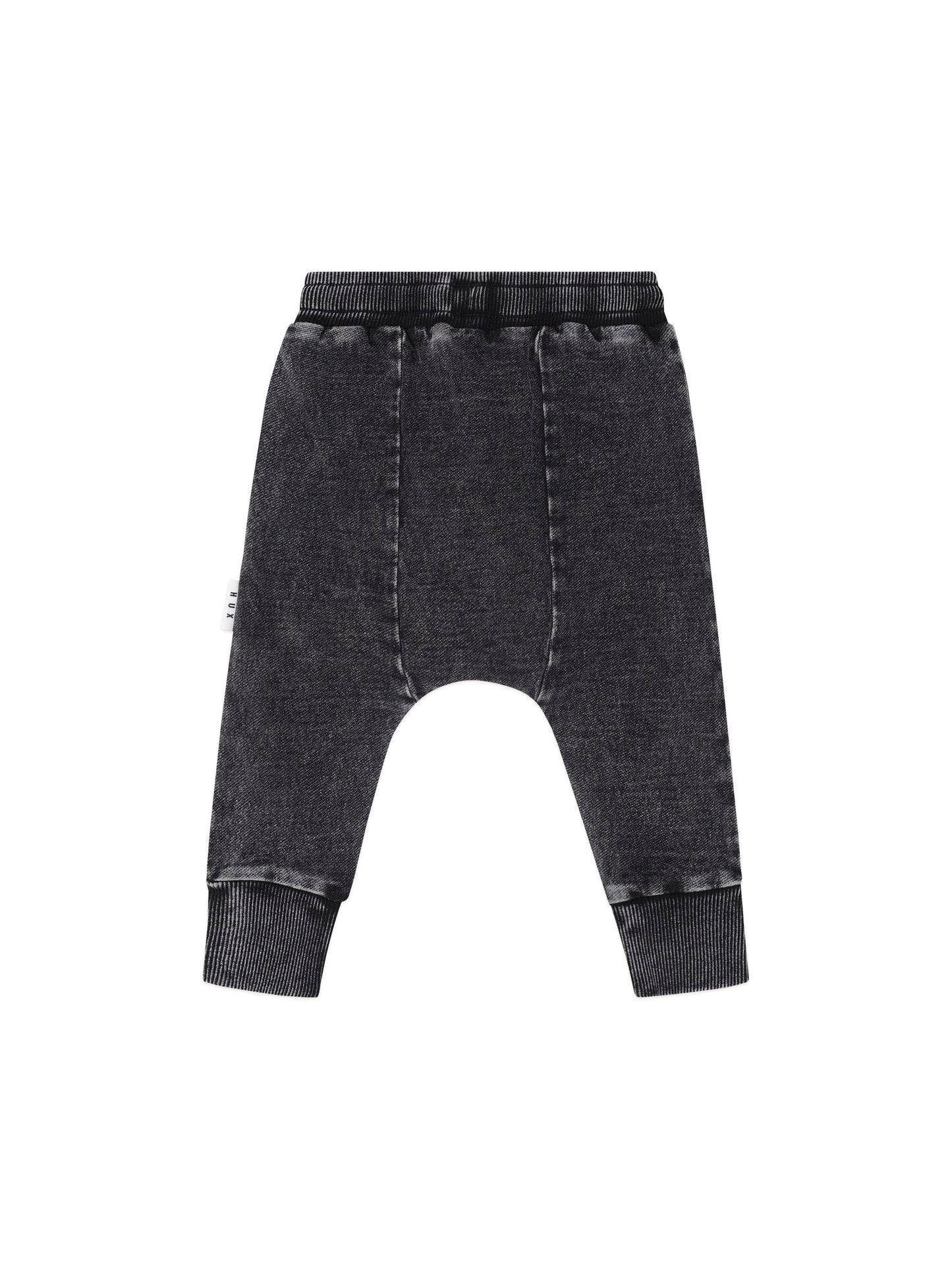 Huxbaby Black Knit Denim 5 Pocket Pant