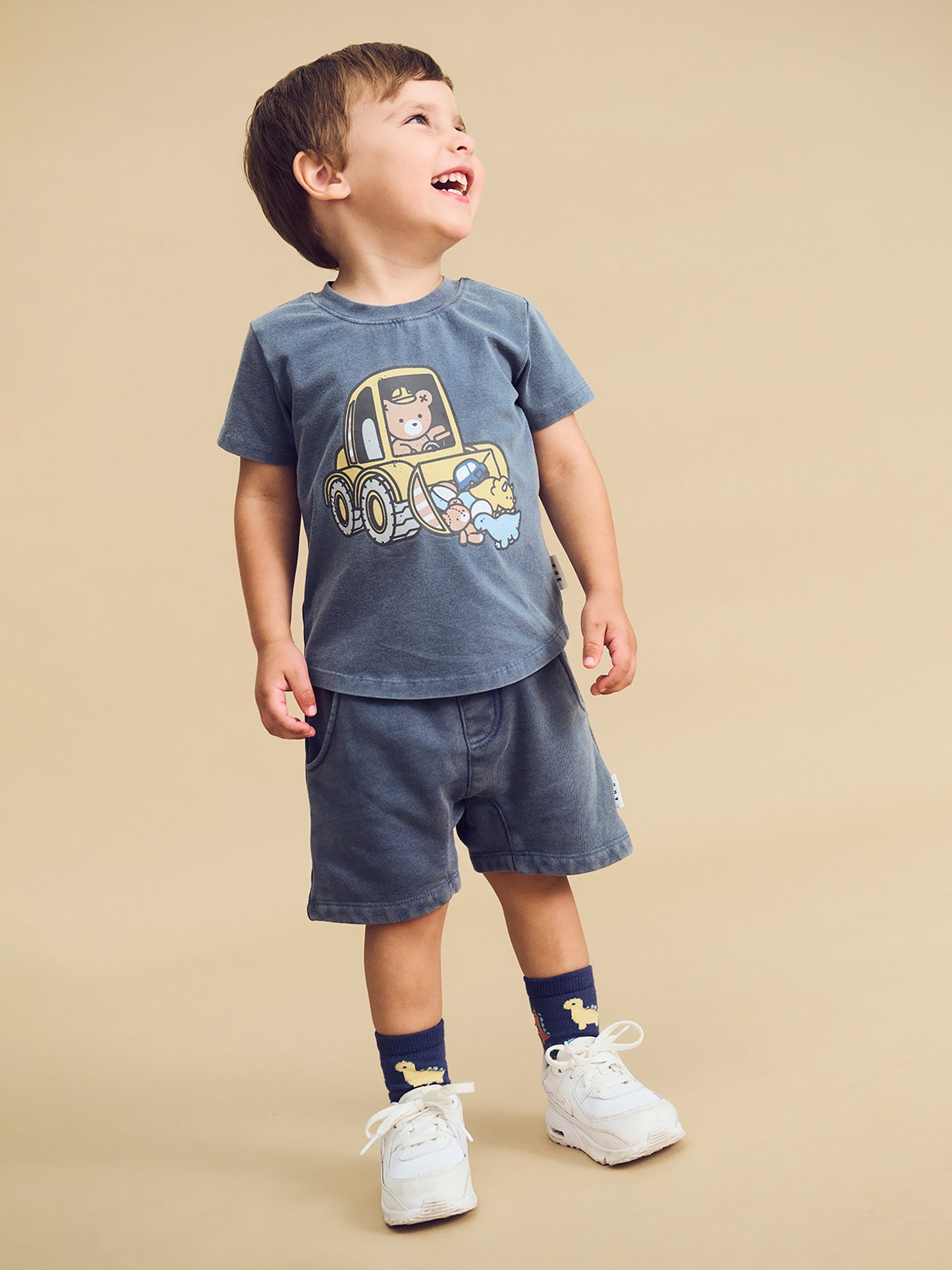 Huxbaby Slouch Short Washed Navy