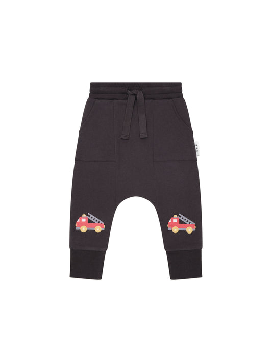 Huxbaby Fire Truck Drop Crotch Pant