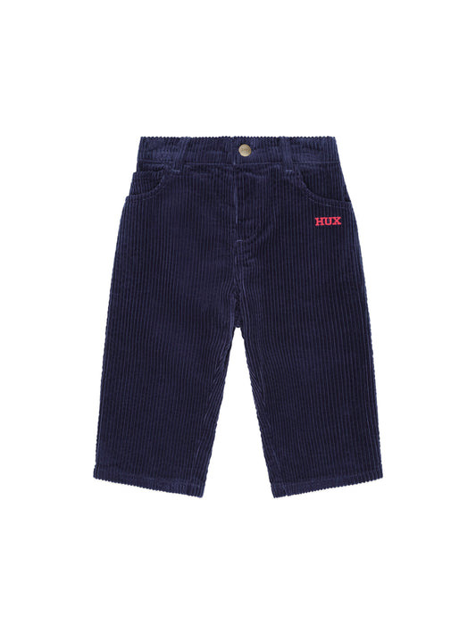 Huxbaby Cord Wide Leg Pant Navy