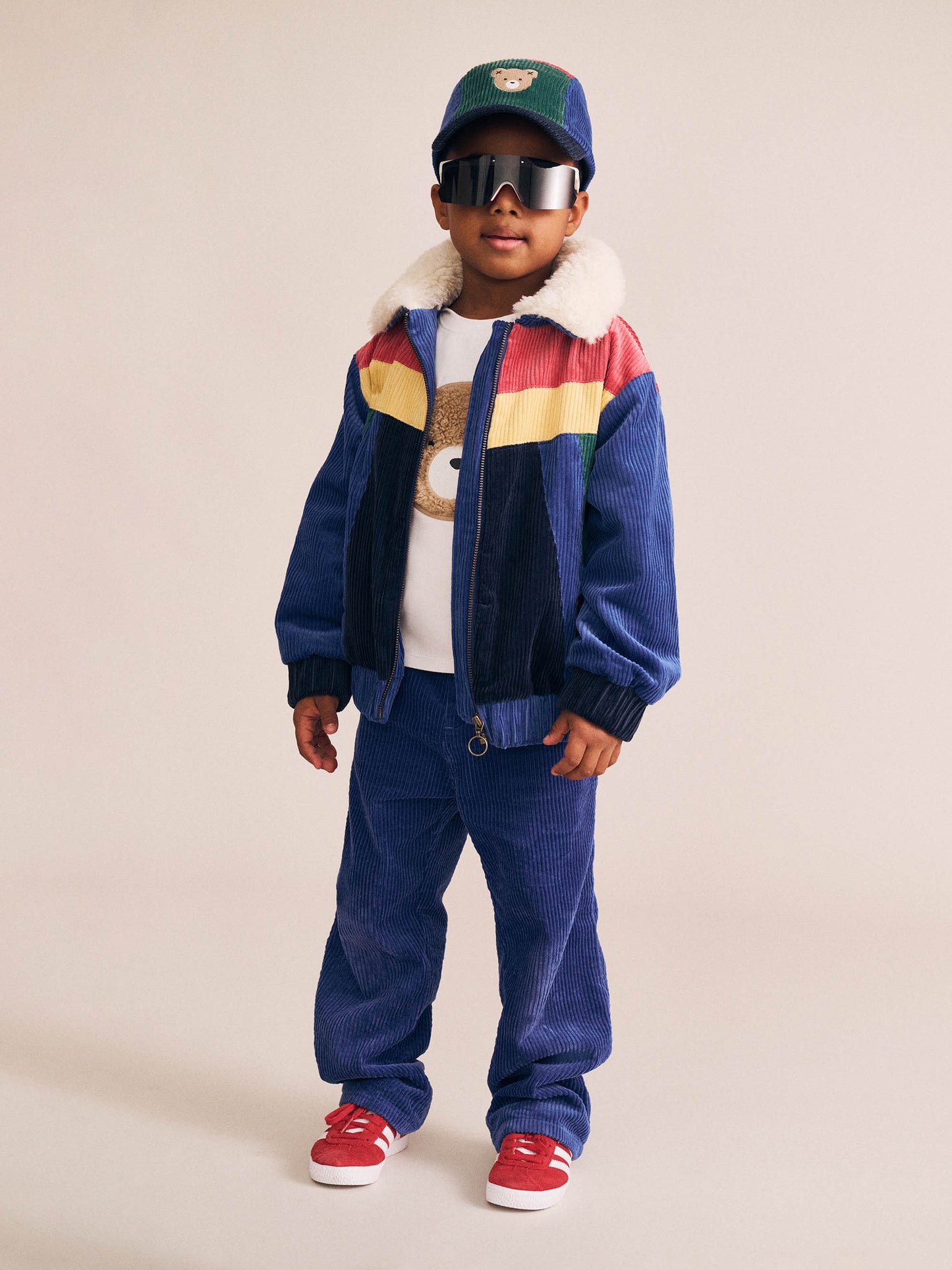 Huxbaby Cord Wide Leg Pant Navy