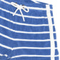 Huxbaby Nautical Stripe Towelling Short Cobalt | White