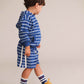 Huxbaby Nautical Stripe Towelling Short Cobalt | White