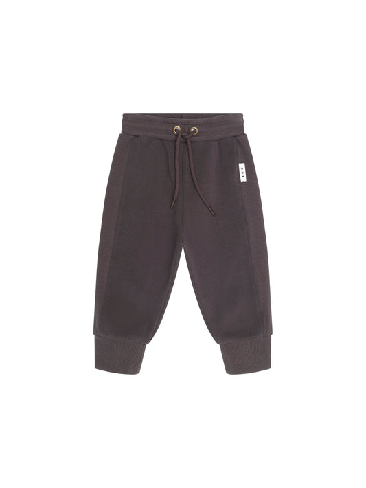 Huxbaby Soft Black Moto Trackpant