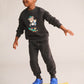 Huxbaby Soft Black Moto Trackpant