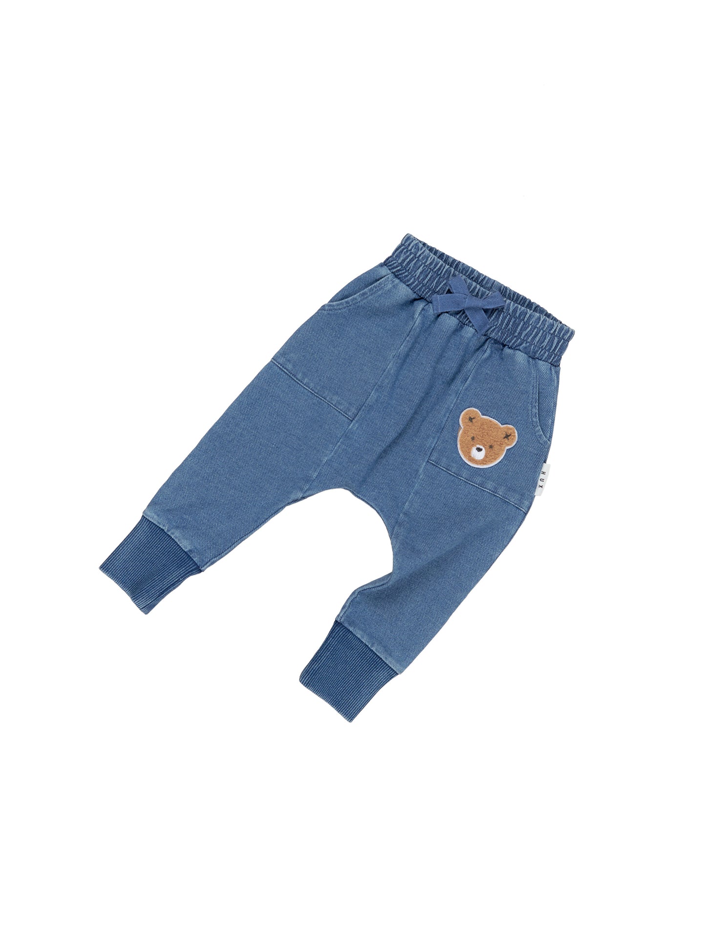 Huxbaby Huxbear Knit Denim Crop Crotch Pant