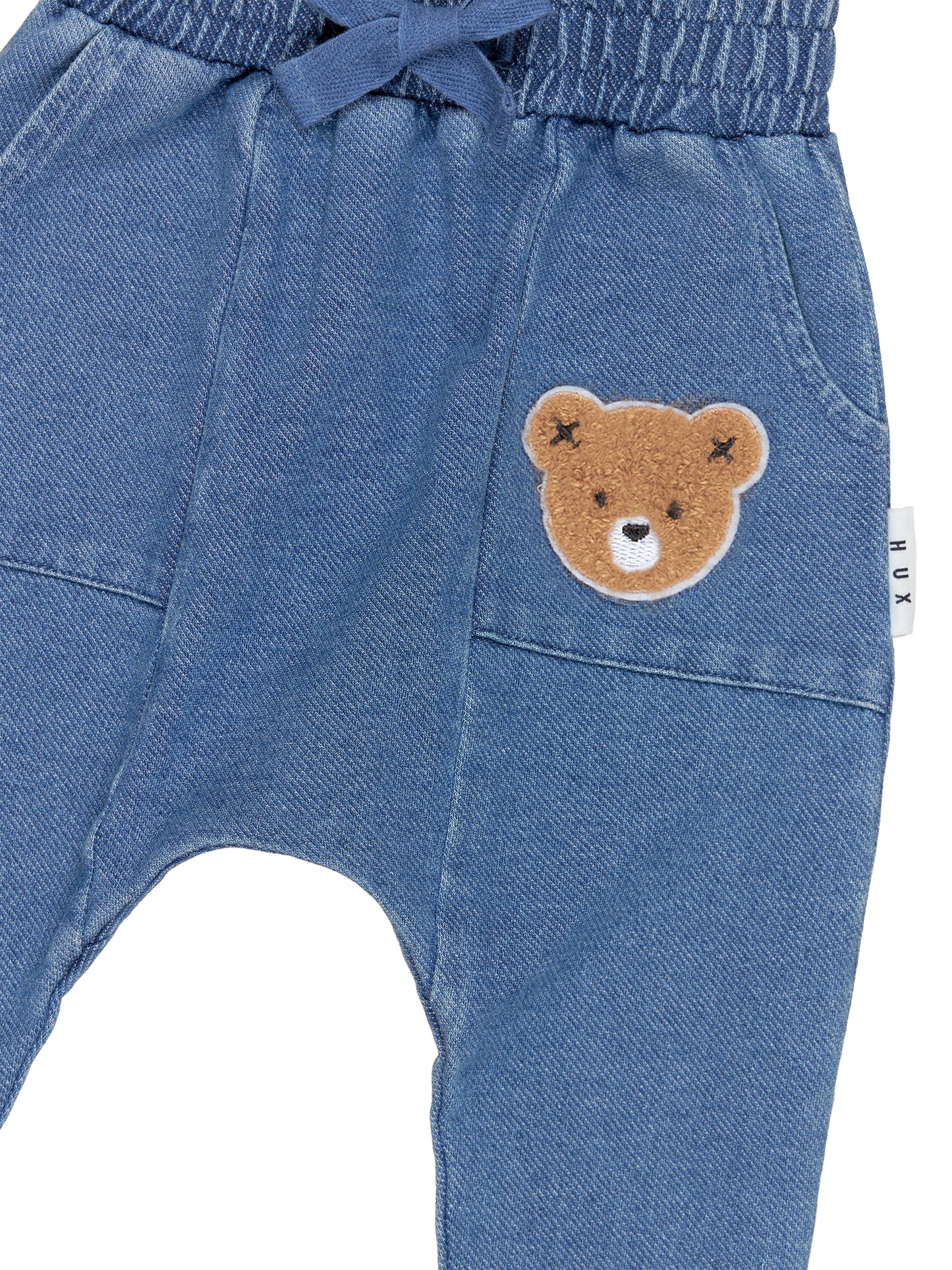 Huxbaby Huxbear Knit Denim Crop Crotch Pant