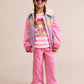 Huxbaby Cord Frill Hem Pant Strawberry