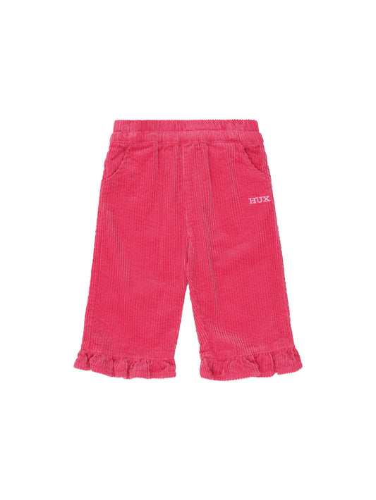 Huxbaby Cord Frill Hem Pant Cherry