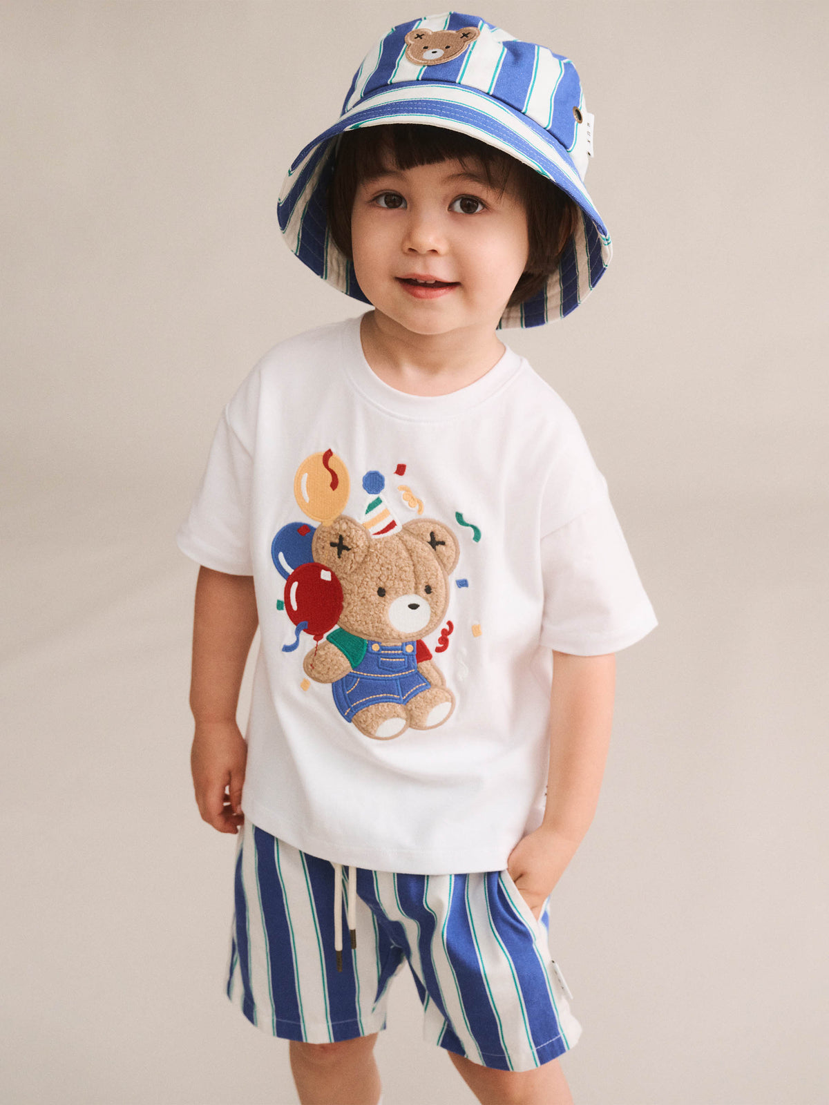 Huxbaby Tropical Stripe Drawcord Short