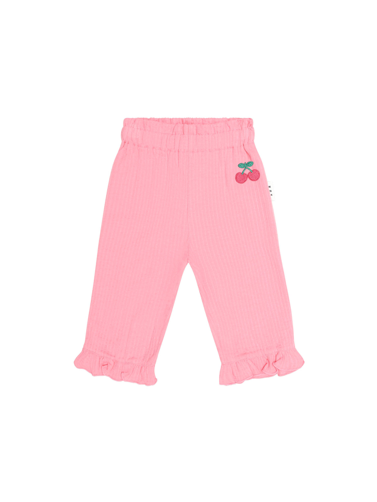 Huxbaby Cherry Embroidery Frill Pant