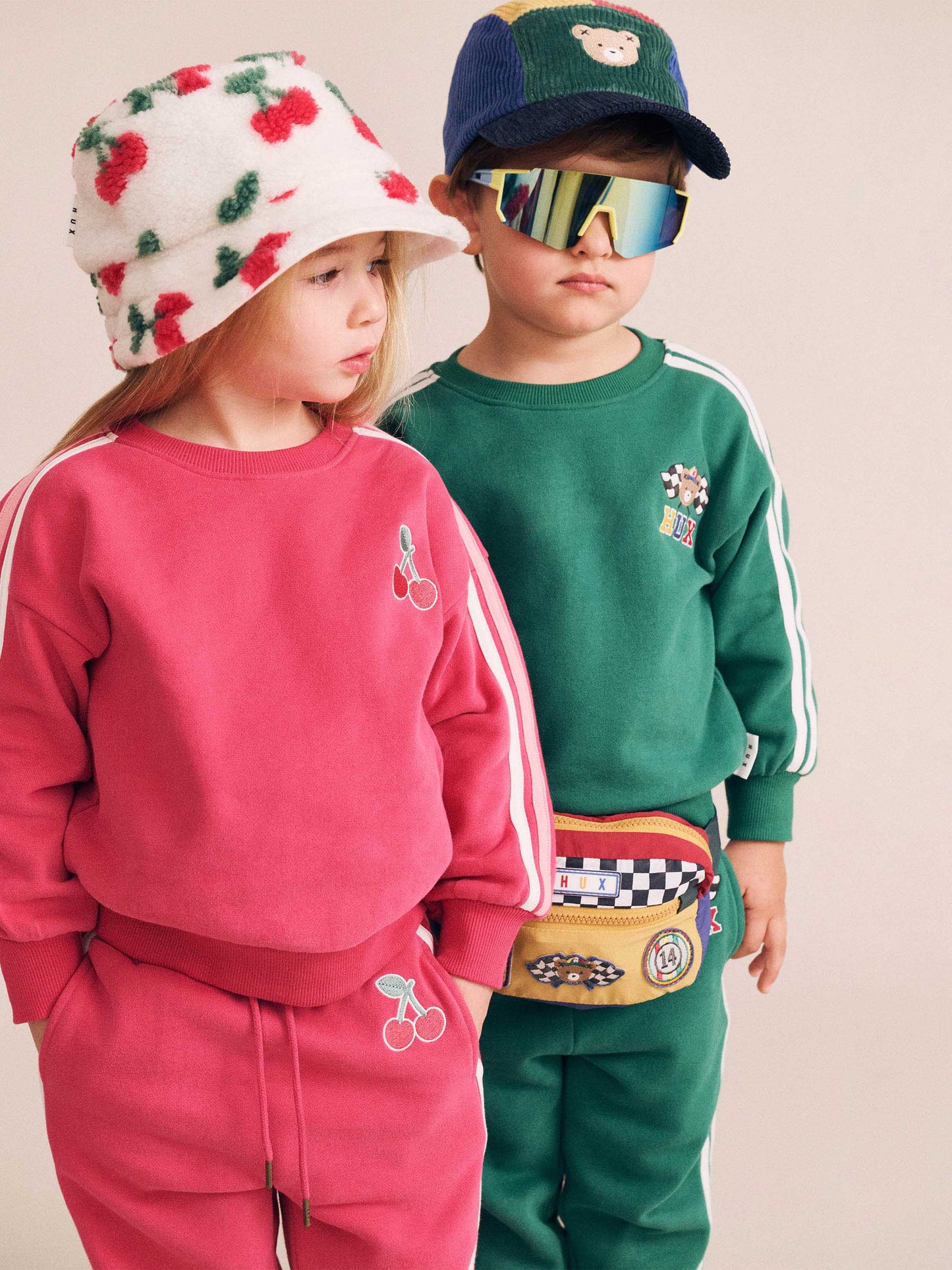 Huxbaby Cherry Racer Stripe Trackpant